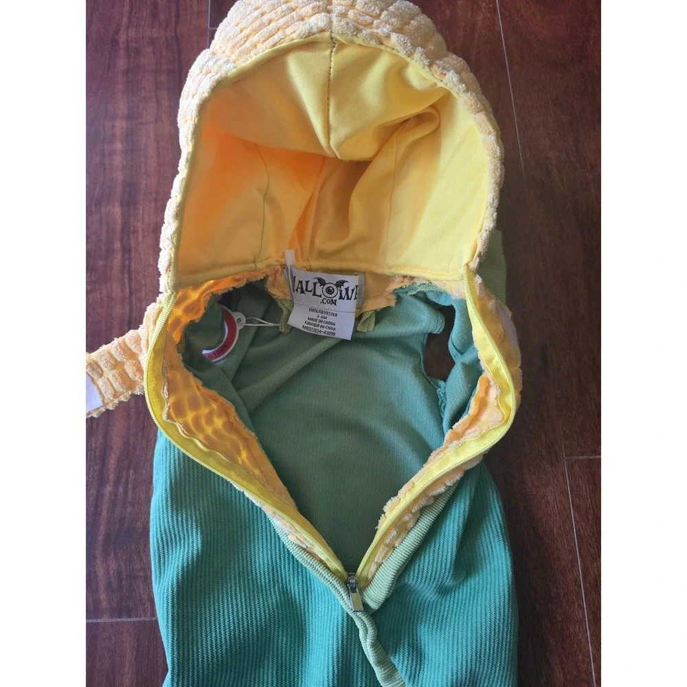Infant Aww Shucks Corn on the Cob Bunting Costume Green Yellow 3-6M NEW